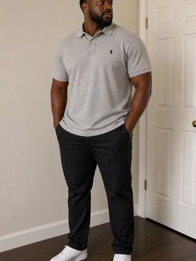 Ralph Lauren Polo Shirt in Light Gray Heather